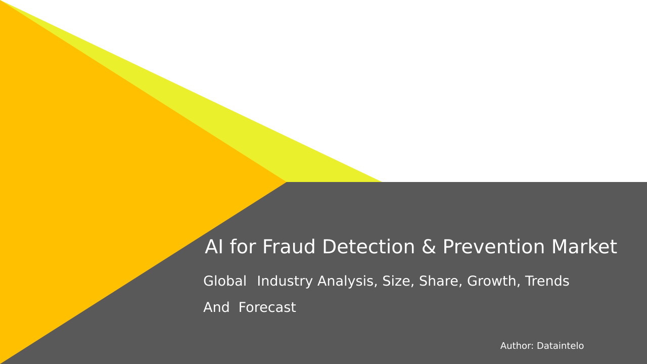 AI for Fraud Detection & Prevention Market Research Report 2033